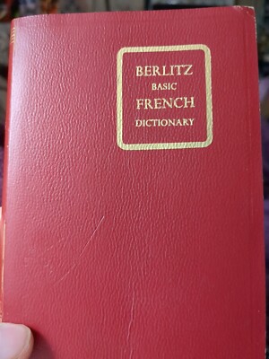 Berlitz Basic French Pocket Dictionary - Vintage 1957