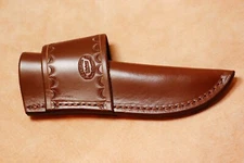 Custom Leather Crossdraw Sheath for Buck Selkirk 863