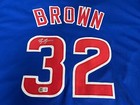 Ben Brown Cubs Auto Signed Jersey Custom Beckett Witness HOLOGRAM Blue . — photo 2