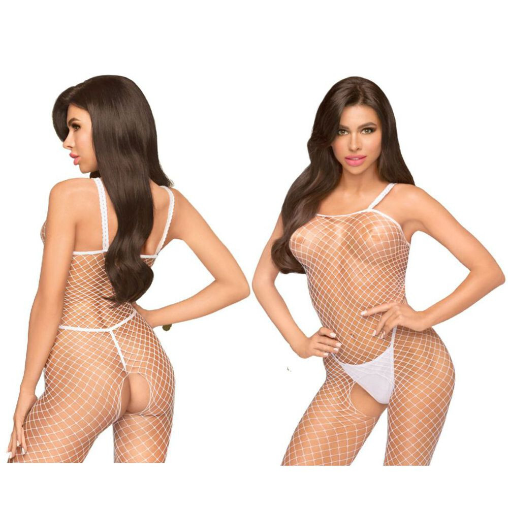 Bodystocking tutina lingerie intimo sexy catsuit bianca tg s l penthouse