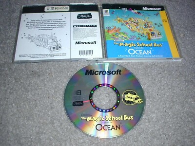 The Magic School Bus Explores The Ocean PC CD-ROM Microsoft 1996 Windows 95/3.1