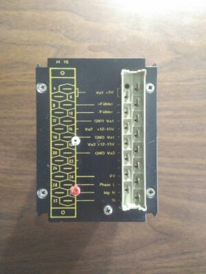 Schmidt Industrie-Elektronik PSR3 Power Supply 220VAC in, 5V and two 12-15V out