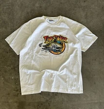VTG 90s Linesider fishing graphic t-shirt size XL USA fishing nature