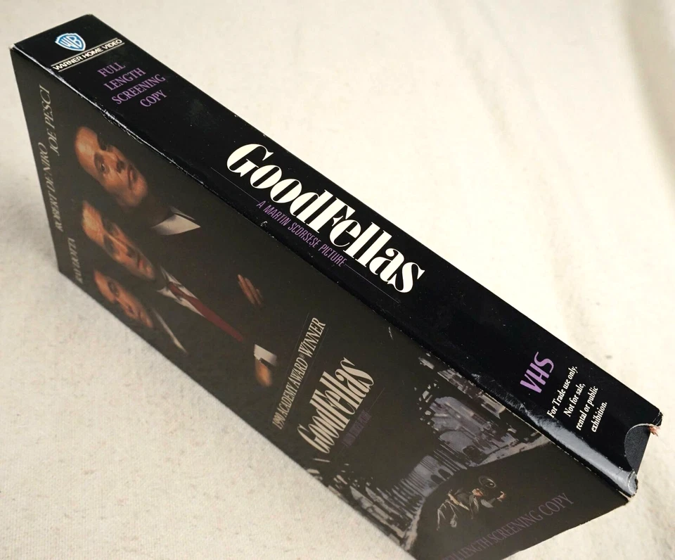 Goodfellas VHS Promo Screener Dealer Demo Screening Copy Scorsese Video Cassette - Image 3 of 4