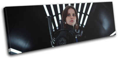 Star Wars Rogue One Jyn Erso Filmgrößen EINZELNE LEINWAND WANDBILD Bild Druck