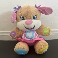 Fisher Price Laugh  Learn Smart Stages Interactive Plush Puppy Dog Pink Girl -