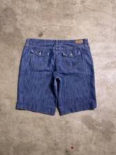 Signature Levi Strauss Co Blue Denim Bermuda Shorts Size 18
