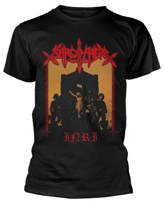 Sarcofago I.N.R.I Cover schwarzes T-Shirt NEU OFFIZIELL