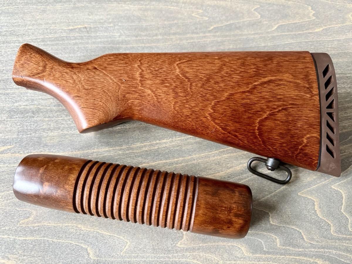 MOSSBERG 500 590 MAV88 WOOD STOCK CORNCOB FOREND POLICE ATP FITS 7