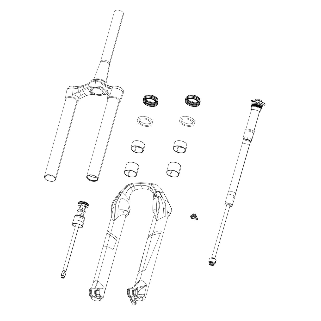 Запасные внутренние элементы передней подвески Rockshox Правая компрессионная заслонка Motioncontrol