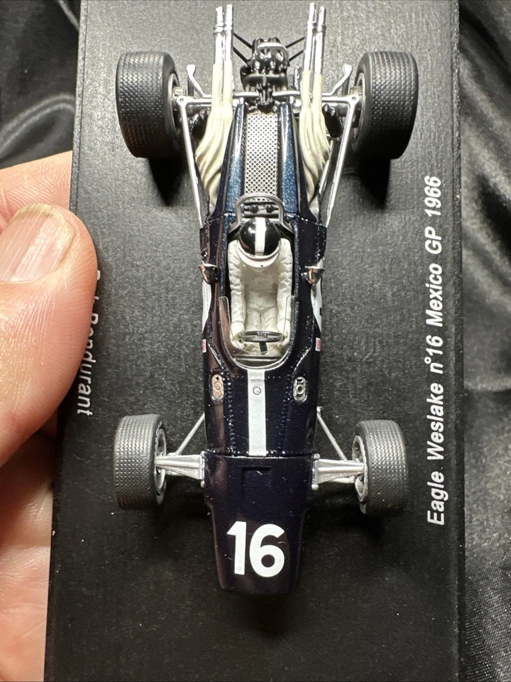 SPARK 1/43 S1622 Eagle MK1 Weslake #16 Mexico GP 1966 Bob Bondurant USA Boxed - Image 4 of 4
