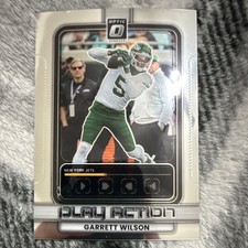 2025 Panini Donruss Optic Play Action Garrett Wilson #2 Insert Jets NFL Football