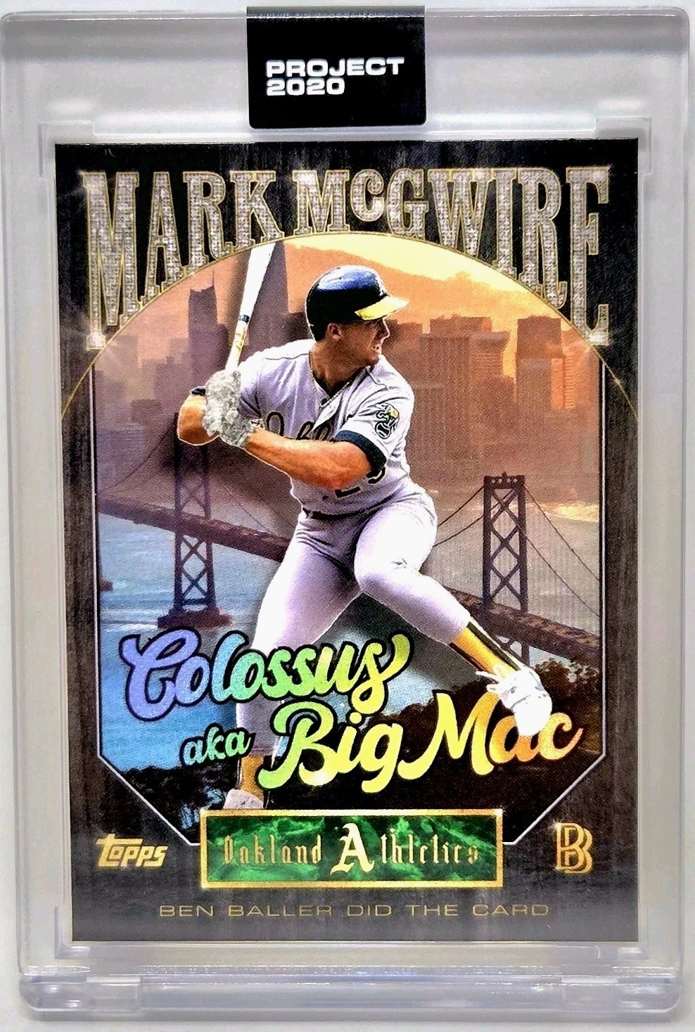 Topps Project 2020 - Mark McGwire by Ben Baller Card #191 Oakland Athletics