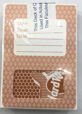 Hard Rock Playing Cards Casino Las Vegas Nevada Sealed Brown Deck Blackjack