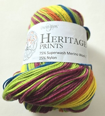 Cascade Yarns Heritage Prints 100g 437 Yd  Pastel Color #66 Superwash Wool Nylon