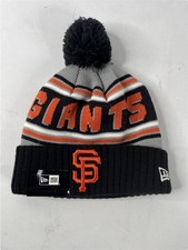 New Era San Francisco Giants MLB Beanie Pom Knit Hat Black Orange Gray NWT