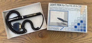 Rare Sheaffer Light Pen VIC 20 & CBM 64 Commodore 1982 VGC Stonechip Electronics