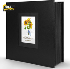 Photo Album 4X6 600 Photos, Leather Cover Extra Large Capacity Holds 600