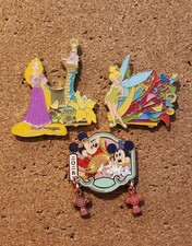 Tokyo Disney Resort TDR Pins Lot - Rapunzel Tinker Bell Mickey And Minnie Mouse