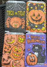 90s Fun World Halloween Treat Bags Pumpkin Sp...