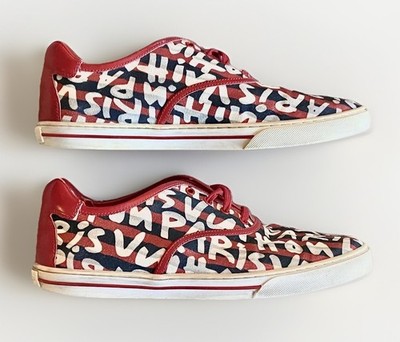 LOUIS VUITTON x STEPHEN SPROUSE⚡Graffiti logo print low top