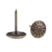 Upholstery Nails Tack 11mm Head Dia Round Thumb Push Pins Bronze Tone 50 Pcs