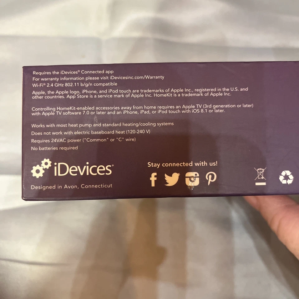 iDevices Thermostat, WiFi Connected  - Image 3 of 3