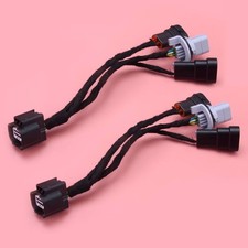 2pc Halogen To LED Upgrade Headlight Adapter Wire Fit For Honda CRV 2017-2020