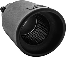 DC Sports EX-1012B Performance Bolt-On Resonated Muffler Slant Tip with Black 