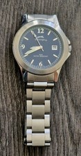 SLAZENGER Gents Blue & Silver Tone Stainless Steel Divers Style Quartz Watch.