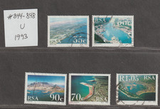 South Africa 1993 Harbors! #844-848 Used Stamps F/VF Complete Set