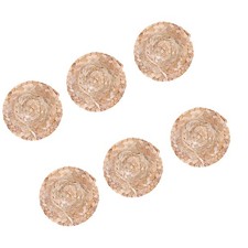 6 PCS Simulation Straw Hat Toy Mini Craft Miniature Hats for Crafts