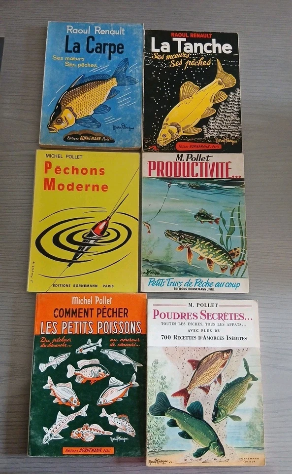 Lot de 6 Livres sur la Pêche - Photo 1/4