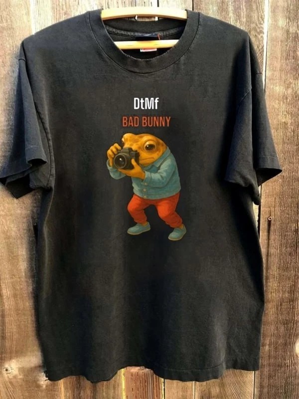 Bad Bunny DTMF New Album concert 2025 short sleeve black color