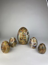 Keramik-Deko Satsuma Chinese Set  von 5 Eier