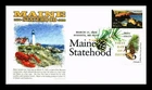 US COVER PANDA CACHETS FIRST DAY OF ISSUE PICTORIAL CANCEL MAINE STATEHOOD