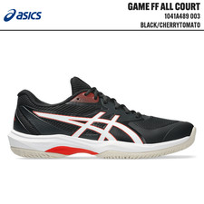 ASICS GAME FF ALL COURT 1041A489 003 Black Cherrytomato Men's Tennis Shoes