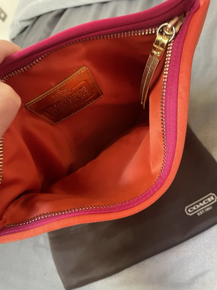 Bolso de hombro Coach Vintage Amanda satinado plegable con solapa 12926 Foto 4 de 4