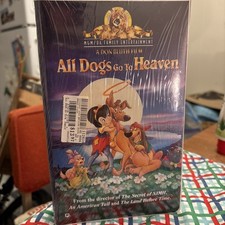 ALL DOGS GO TO HEAVEN FACTORY SEALED NEW VHS W/ WATERMARK CGC RDY. NIB OOP RARE