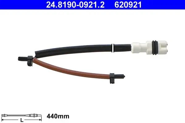 2x ATE 24.8190-0921.2 Capteur d'usure des plaquettes Frein à disque pour PORSCHE - Photo 1/1