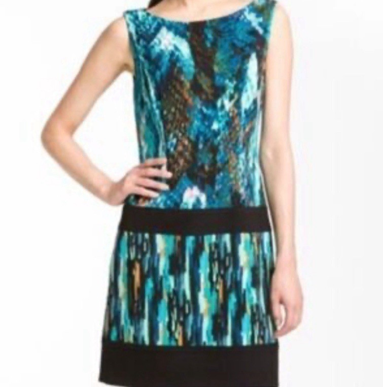 Laundry Shelli Segal Python Tile Stripe Sheath Sl… - image 3