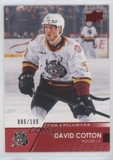 2021-22 Upper Deck AHL Exclusives 5/100 David Cotton #75 8e5