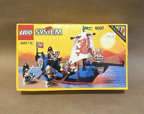 LEGO Sea Serpent 6057 Black Knights Set, 117 Pieces, Ages 7-12, Box