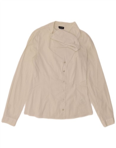 Armani Jeans Womens Shirt US 4 Small White Cotton AW22