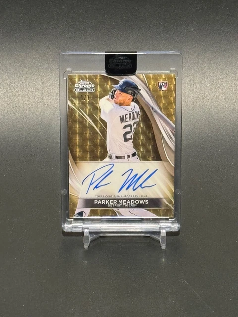 2024 Topps Chrome Black #CBA-PME Parker Meadows RC Rookie Superfractor Auto 1/1