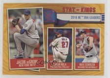 2019 Topps Big League Stat Kings Gold Max Scherzer Aaron Nola Jacob deGrom 0qi3