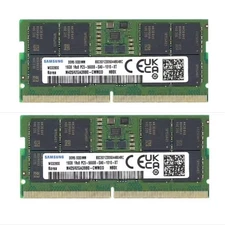 NEW Hynix / Samsung 32GB (2 x 16GB) PC5 DDR5 MHz SODIMM Dell Laptop Memory RAM