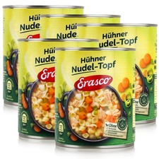 Erasco Hühner Nudel-Topf 800g Fertigessen (5er Pack)