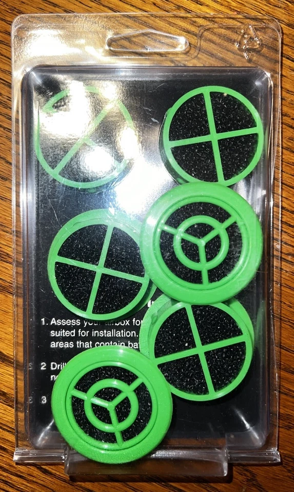 D&D Racing Bulls Eye Air Intake vents 6 pack (Green) Arctic Cat Thundercat F6 F7 - Image 2 of 2