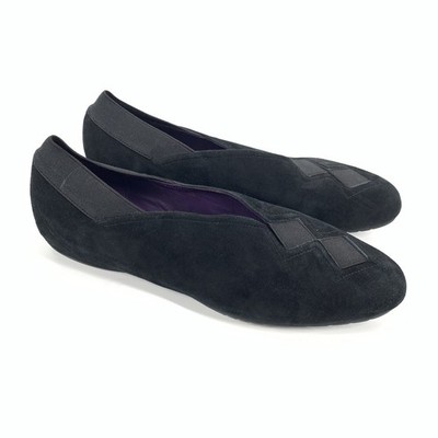 Vaneli Pandy Suede Loafers Slip On Dress Flats Size 12 M Womens Black Classic